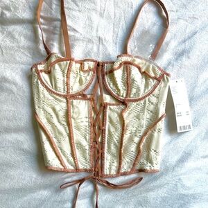 urban outfitters lace up corset
